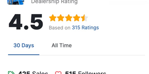 Visible seller and bidder profiles