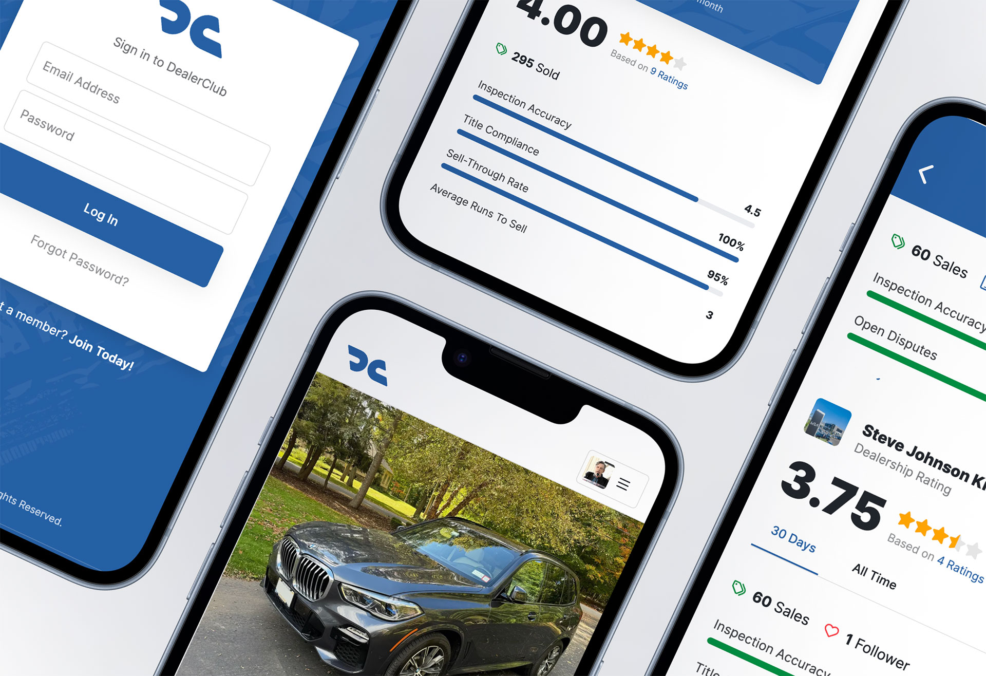 DealerClub Mobile App Screenshot